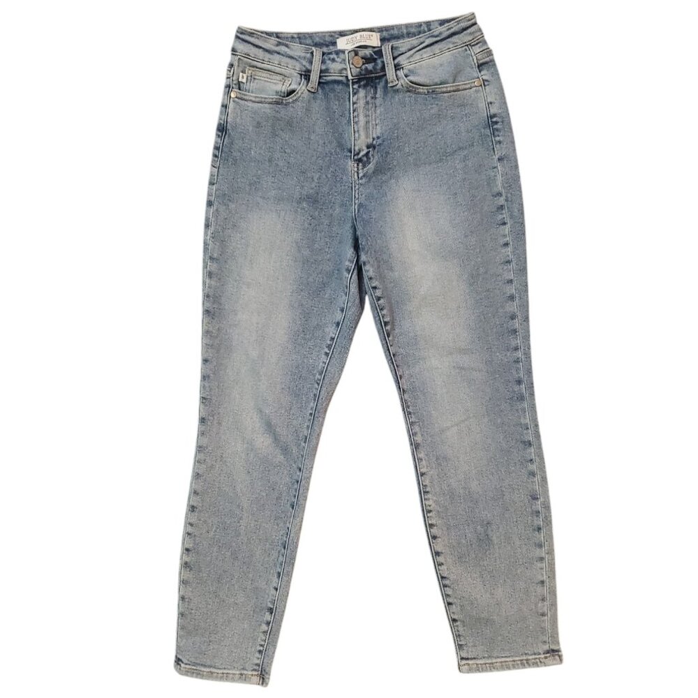 Judy Blue Slim Fit JB88225LT Sz 26 (Meas 27x27 10.5 Rise) Light Stretch Jeans A6